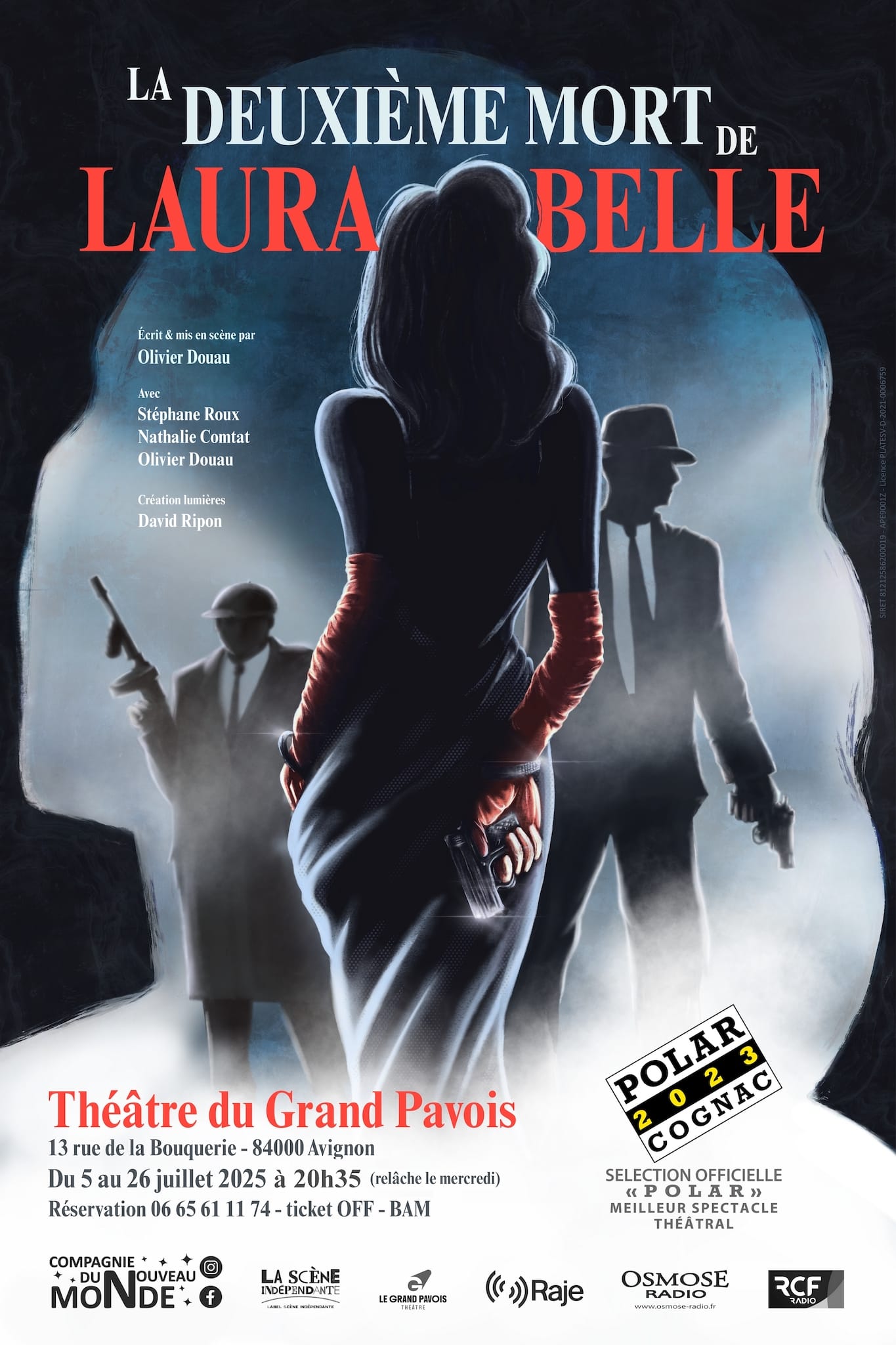 aura belle avignon off 2025 affiche Théâtre contemporain policier