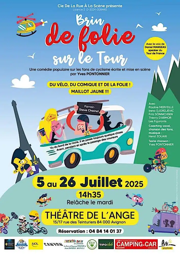 brin de folie sur le tour affiche festival off avignon 2025 spectacle théâtre comédie