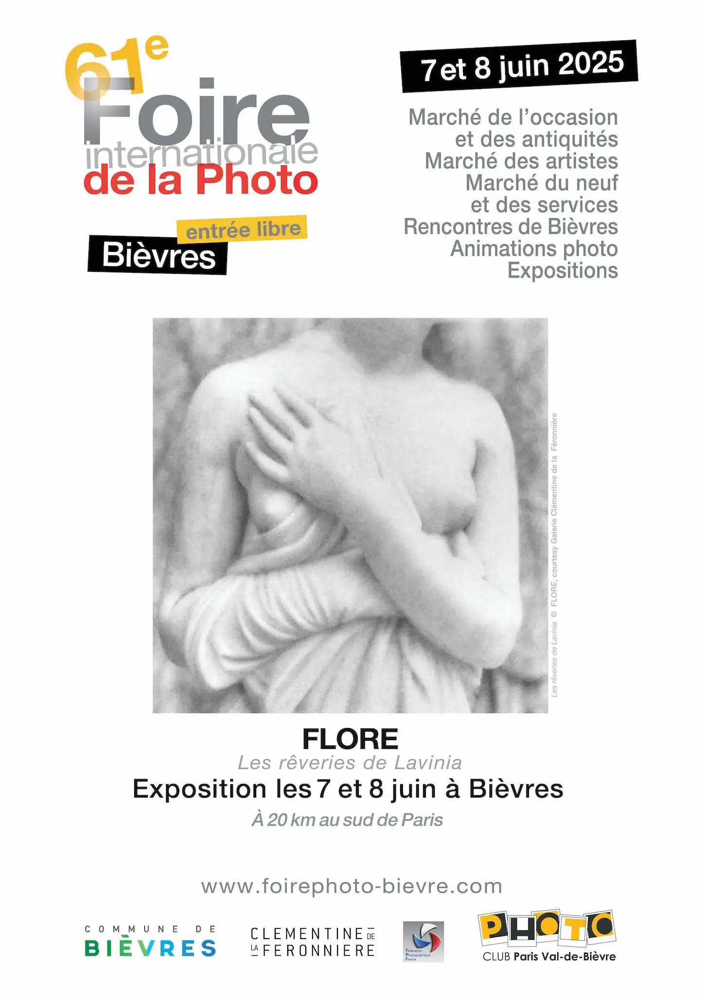 Foire internationale de la Photo à Bièvre 2025 affiche photo exposition
