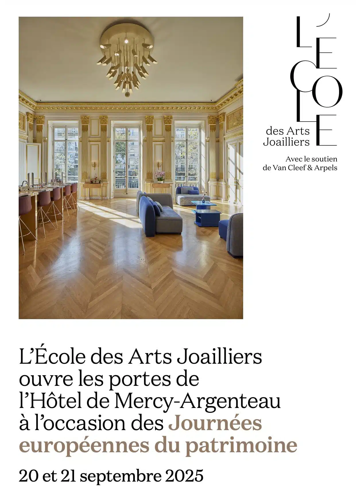journées du patrimoine 2025 l'ecole des arts joailliers Hôtel de Mercy-Argenteau