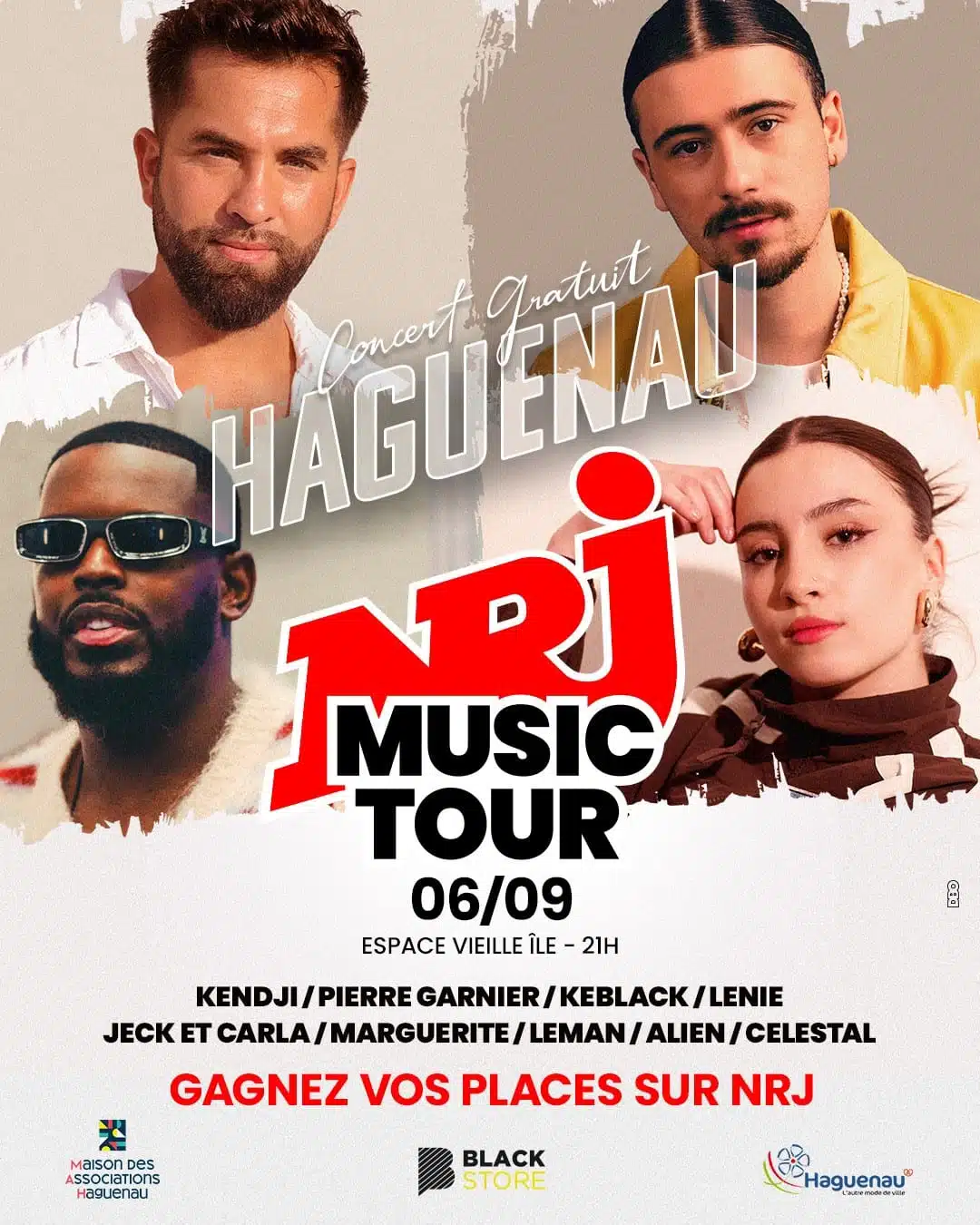 nrj music tour 2025 à haguenau affiche musique concert live
