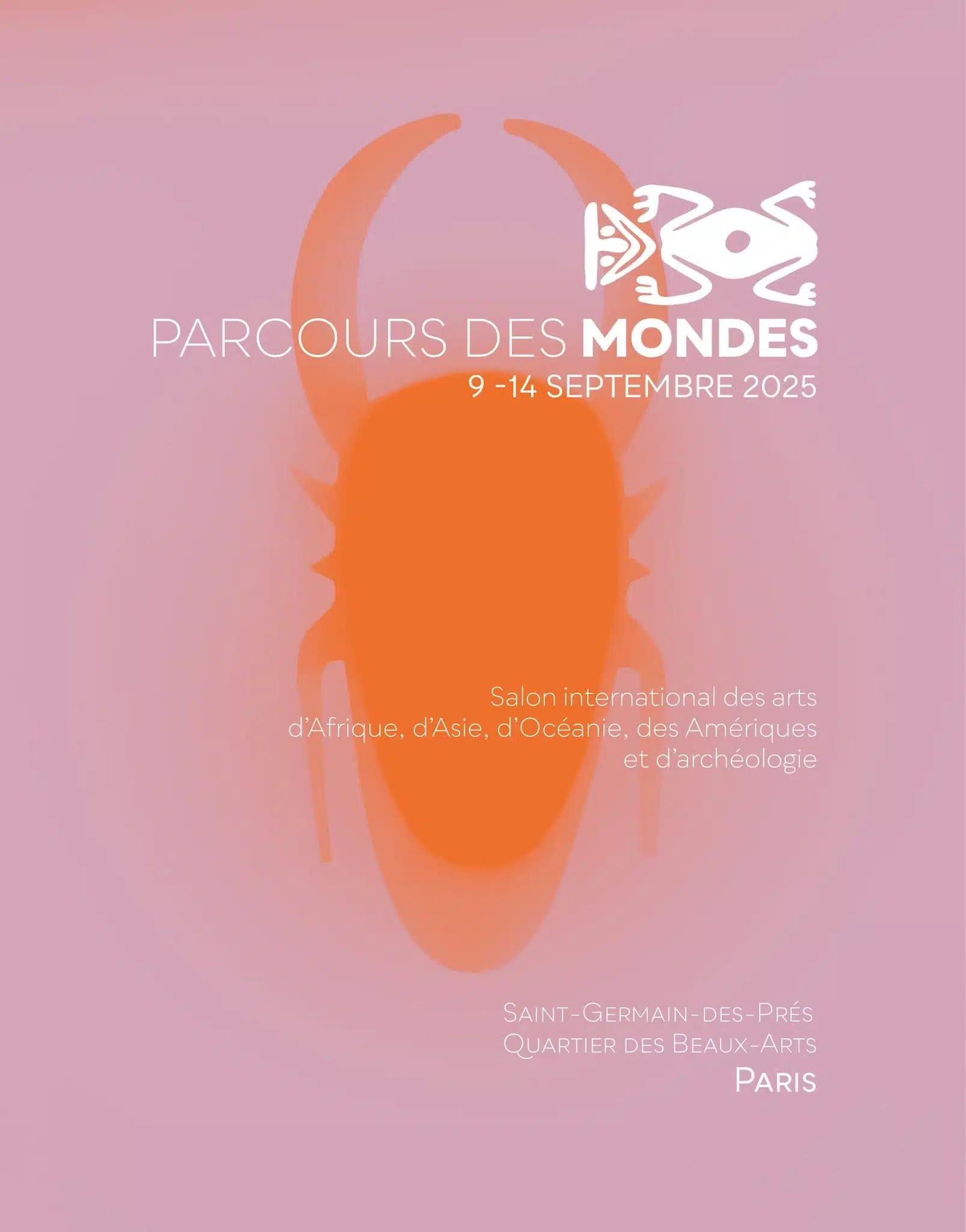 parcours des mondes 2025 affiche Salon international dédié aux arts anciens d'Afrique, d'Océanie, des Amériques, d'Asie et à l'archéologie