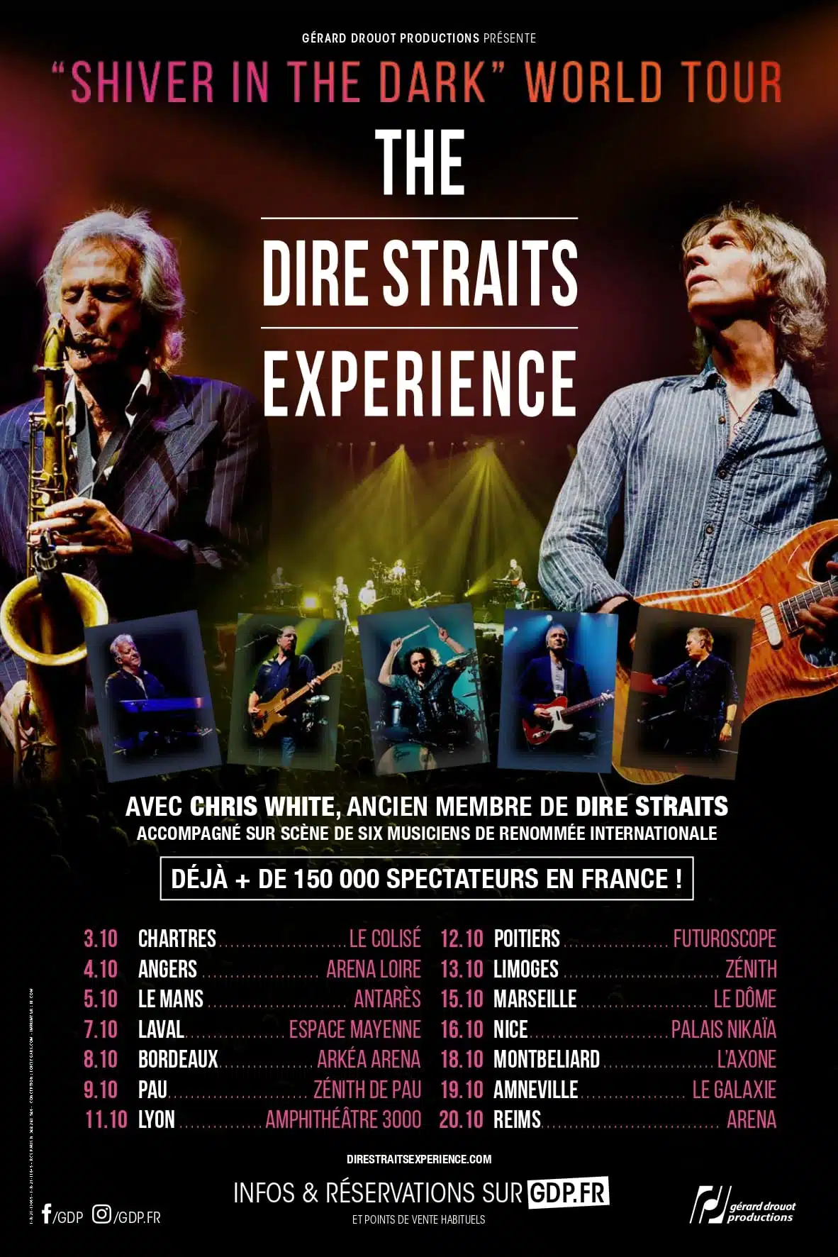 the dire straits experience tournée france 2025 visuel dates musique concert