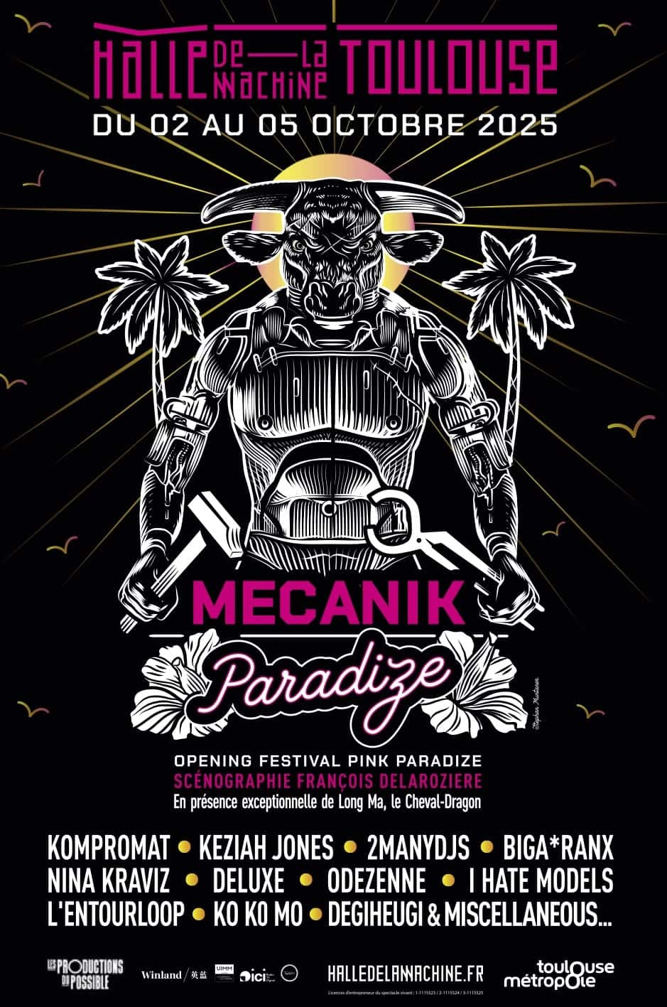 festival mécanik paradize 2025 affiche concerts en live et spectacles de machines vivantes
