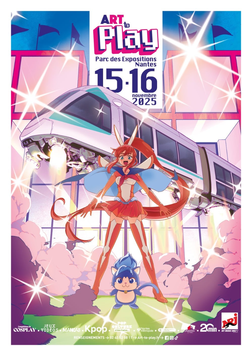 Art to Play 2025 affiche salon pop culture, de jeux vidéo et de manga