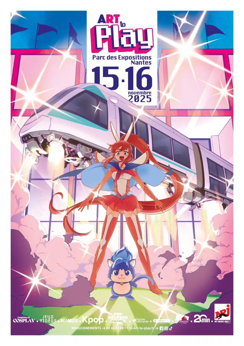 Art to Play 2025 affiche salon pop culture, de jeux vidéo et de manga