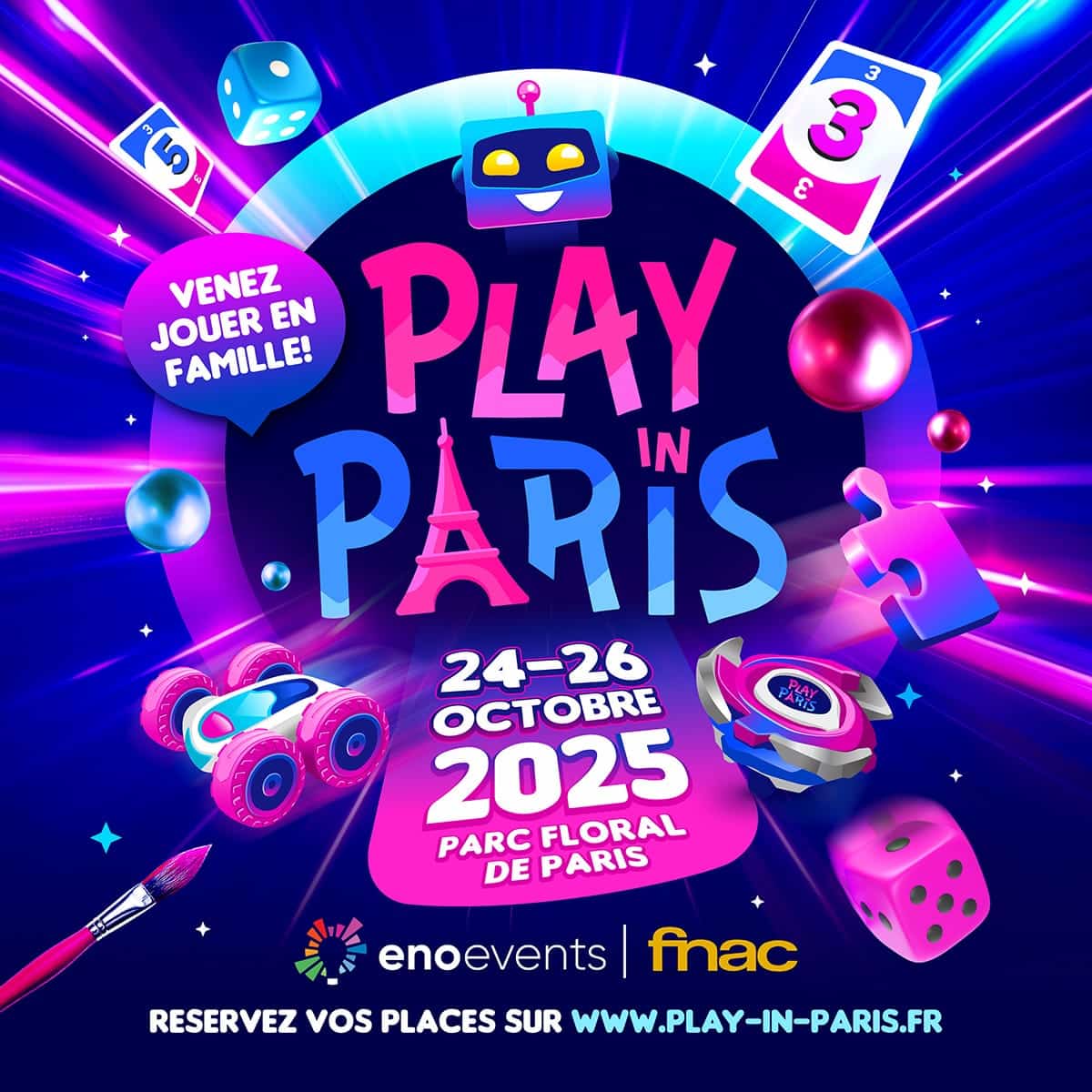salon play in paris affiche Le nouveau rendez-vous du jeu et du jouet qui va faire rêver petits et grands