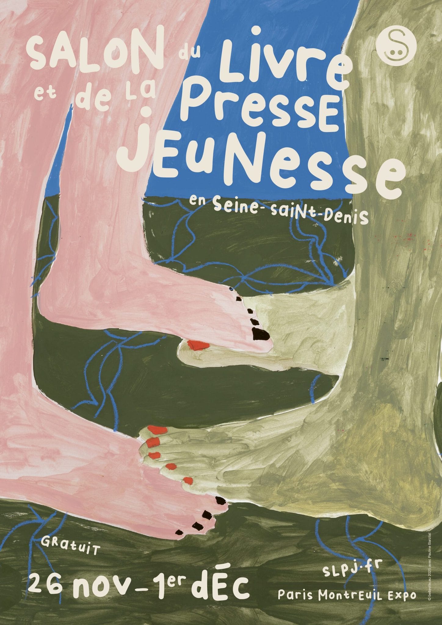 Salon du livre et de la presse jeunesse en Seine-Saint-Denis 2025 affiche 41e Salon du livre et de la presse jeunesse en Seine-Saint-Denis, qui se tient du 26 novembre au 1er décembre 2025
