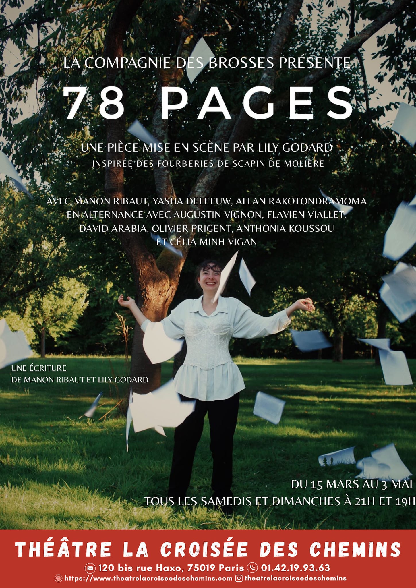 78 pages au théâtre la croisée des chemins pièce contemporain