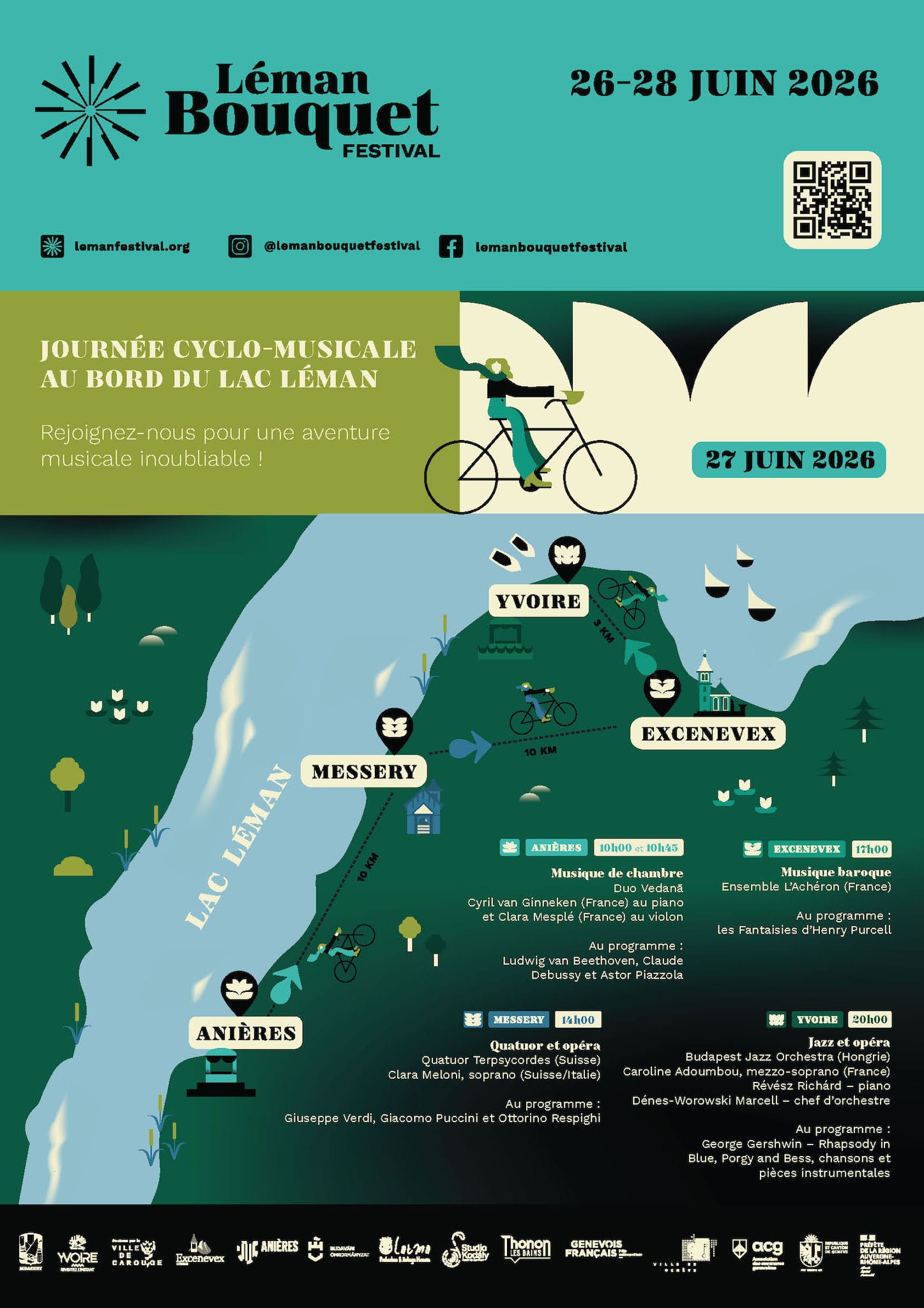 Léman Bouquet Festival 2026 affiche journée cyclo-musicale