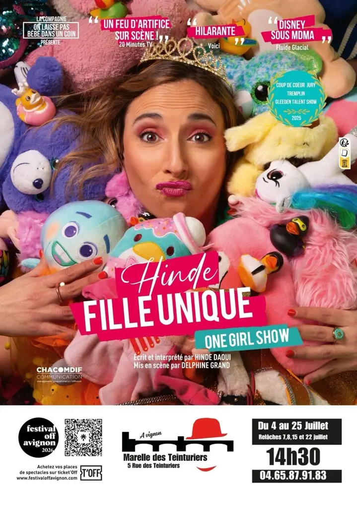 hinde fille unique affiche café-théâtre humour one-woman-how
