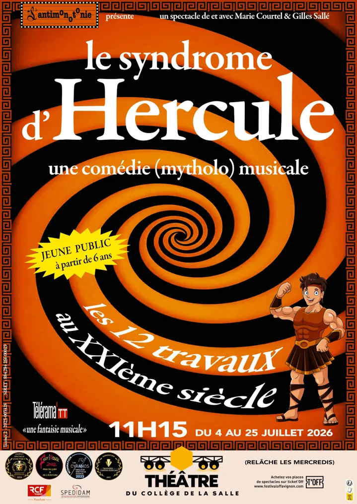 le syndrome d'hercule affiche spectacle jeune public théâtre musical