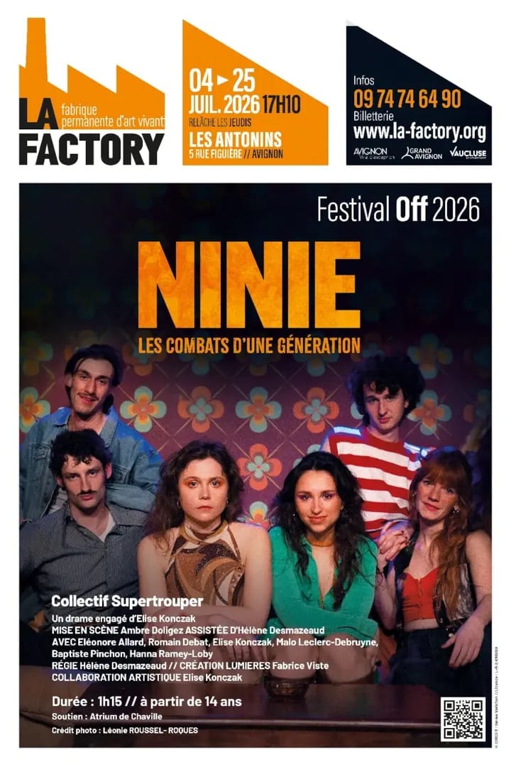 ninie les combats d'une génération affiche théâtre contemporain
