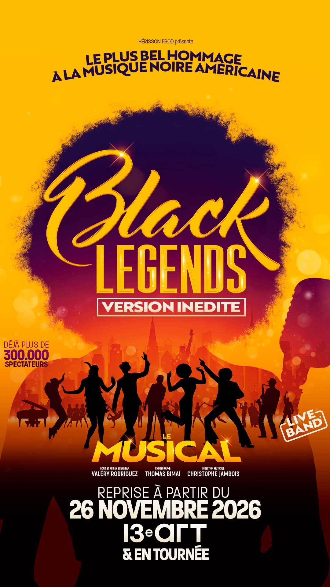black legends version inédite affiche comédie musicale